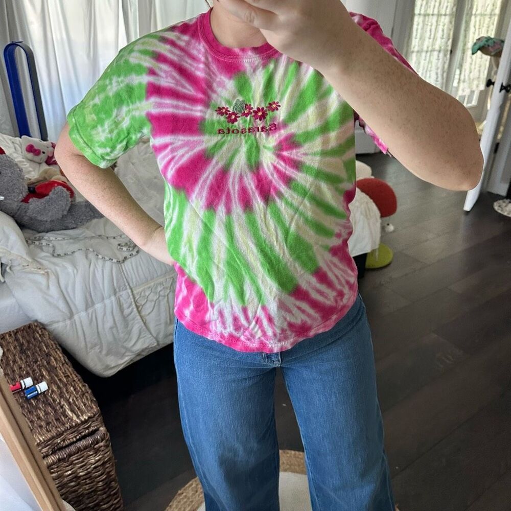 Sarasota Kid’s Y2K Tie Dye 2000s Graphic Tee